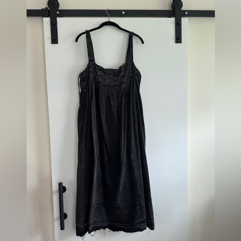 Free People denim midi dress